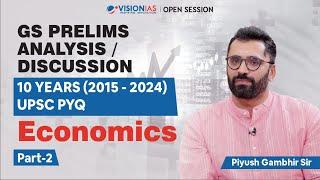 GS Prelims (2015 - 2024) | 10 Years' UPSC PYQ Trend Analysis | Economics I Part 2