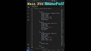 Magical Snowfall Animation with HTML and CSS | DIY Winter Wonderland!