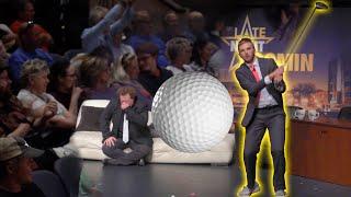 Driving a Golf Ball into a Crowd | Late Night Boomin