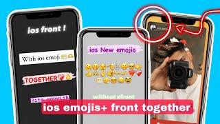 IOS Emojis + IOS Fonts + Share Reels like iphone On Instagram Android | IOS Instagram