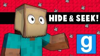 Gmod: Harv RUINS Our FOOTAGE! (Garry's Mod - Minecraft Map Hide and Seek)