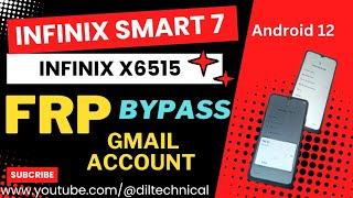 Infinix Smart 7 (X6515) Frp bypass Android 12 // Infinix X6515 Frp Gmail account remove