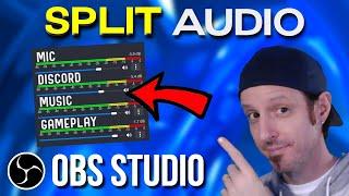 How To Separate Game Audio, Music, Discord - OBS Studio (2023)