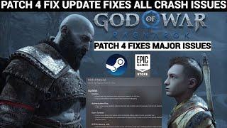 GOD OF WAR RAGNAROK PC PATCH 4 FIX | CRASH,MEMORY LEAK,CONTROLLER FIX |