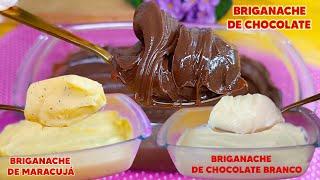 BRIGANACHES ESPECIAS E VERSÁTEIS - FÁCEIS DE FAZER - CHOCOLATE, CHOCLATE BRANCO E MARACUJÁ