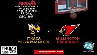 MHSAA Boys Varsity Basketball - Ithaca at Millington - 12-20-24