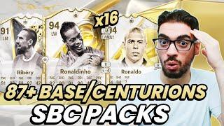 OPENING X16 87+ Base or Centurions Icon Upgrade SBC PACKS! FC 25 Ultimate Team