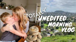 *completely* unedited morning vlog || pregnant + with a toddler