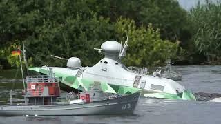 Bundesmarine - Schnellboot Treffen in Breiholz 2023  /  Graupner Wiesel, Schaffer S100, SAR 33,...