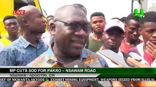 Nsawam/Adogyiri, E/R: MP Cuts Sod For Pakro – Nsawam Road