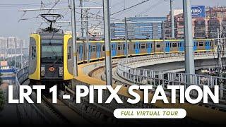 How to ride LRT 1 from PITX STATION [Virtual ride to Manila City hall] - LRT 1 CAVITE EXTENSION