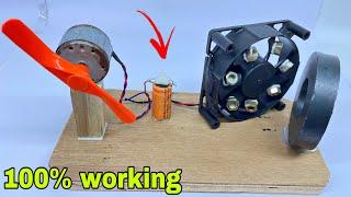 Free Energy Generator 100% Working With Two Dc Motor || Free Electricity || Magnetic Motor Dynamo