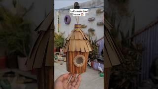 Making Bird House from Waste Material #shorts #birdhouse #trending