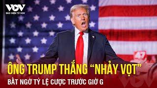 Bất ngờ tỷ lệ cược ông Trump thắng “nhảy vọt” trước giờ G | Báo Điện tử VOV