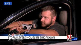 Storms level homes in Brigadoon in Limestone County