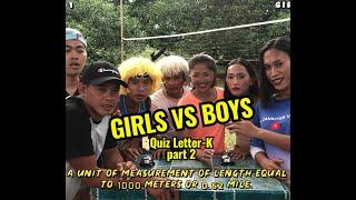 ICV Boys VS ICV Girls | Quiz Letter-K Part2 | All Answers Starts with Letter-K