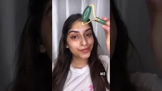 How to use Facial Tools #Jaderoller | #JasmineDeswal #guasha #facialtools