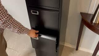 Letaya 4 Drawer Vertical File Cabinet made of Metal w/Lock | File Cabinet Review & Installation