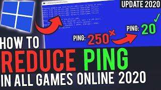 How To Reduce Ping In All Games Online   Fix High Ping Issue In Windows 10 *EASY METHODS* 2020