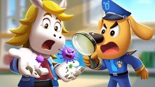 Wash Your Hands Before Eating | Good Habits | Sheriff Labrador | Kids Cartoon | BabyBus TV