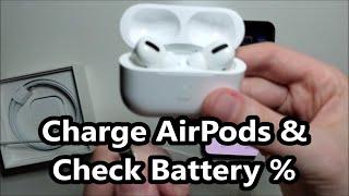 How to Charge AirPods Pro & Check Battery %!