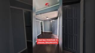 1 Bedroom Apartment for Rent, $80,000 GYD at Dandrade Street Kitty Georgetown Guyana.