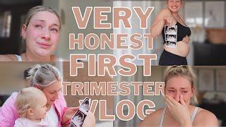 RAW FIRST TRIMESTER VLOG *emetophobia caution* | James and Carys