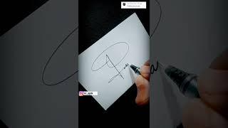 p letter sign #viral#calligraphy#handwriting#shorts#signature#shortvideo#writing#ytshorts#mrajsk