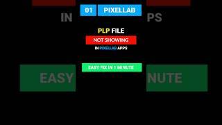 Fix PLP File Not Showing in PixelLab  #short #plp_file #pixellab