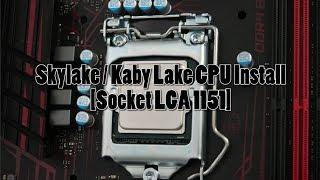 How To install a Kaby Lake or Skylake CPU (Socket LGA 1151)