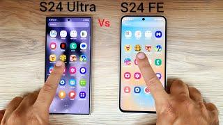 Samsung S24 Ultra vs S24 FE | SPEED TEST