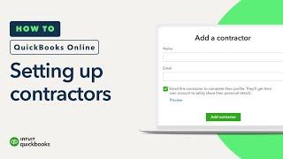 How to set up a contractor in QuickBooks Online