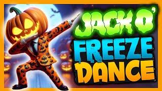 ️ Halloween Freeze Dance with Jack O'Lantern! ️ Brain Break for Kids | Just dance and freeze!