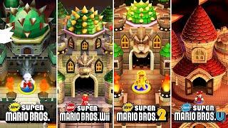 New Super Mario Bros Series - All Final Castles