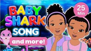 Baby Shark Song + More Nursery Rhymes and Kids Songs | Sisterly Vibes Compilation || @BabyShark