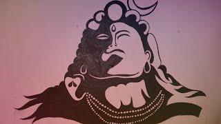 shivaDrawing||ShivaWallPainting||Sneha'sCreation