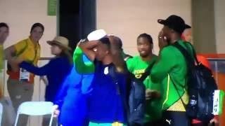 Bolt and Blake react to Wayde van Niekerk 400m WR