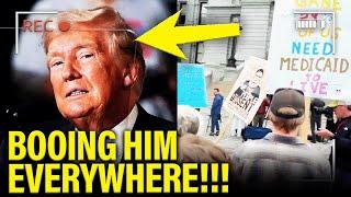 Trump GOES NUTS as he GETS BOOED Everywhere