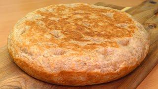 【Best】 Whole Wheat Focaccia (No Oven, No Knead, No Egg) Easy and Delicious Skillet Bread