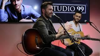 Andy Grammer inside the 101.5 KGFM's Studio 99 space