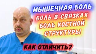 Мышечная боль | Боль в связках | Боль костной структуры | Как отличить? | Григорий Перевезенцев