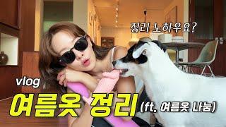 더이상 미룰 수 없는 여름 옷 정리 브이로그 ft. 쌍수 후 집콕이라...