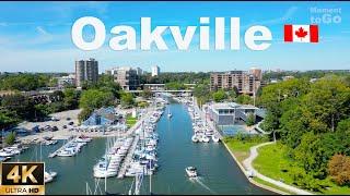 Oakville Ontario Canada | 4K walking tour | Drone view | location captions