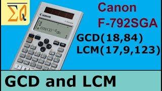 Canon F-792SGA finding GCD and LCM