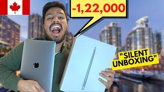 UNBOXING MY MACBOOK AIR |   NO TALKING SILENT UNBOXING ASMR | Piyush Canada