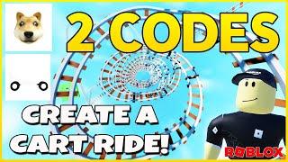 *Doge Cart and EGG Mobile FREE* 2 WORKING CODES for CREATE A CART RIDE Roblox 2024 