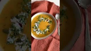 Pumpkin soup with coconut milk