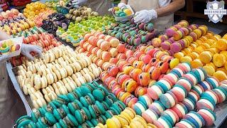 뚱뚱해야 인기 좋은 이유?! 하루 1000개씩 팔린다는 다양한 뚱카롱 몰아보기 / fat macaron factory