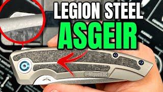 AWESOME Premium EDC Knife With Room For Improvement! - Legion Steel Asgeir Prototype Unboxing