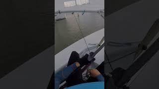 #shorts POV: Standard for the 1st time. WAIT FOR IT  (CAPSIZE) #sailing #lasersailing #dinghy